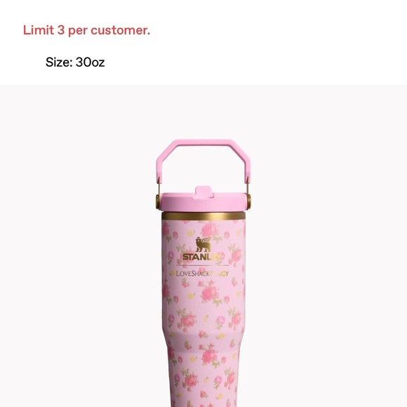 LoveShackFancy Stanley Ibiza Sunset 30oz Flip Straw Tumbler New in Box - Picture 9 of 9